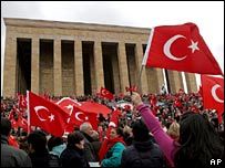 Secular Islam Turkey national flag