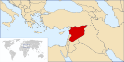 Muslim Syria Map Location